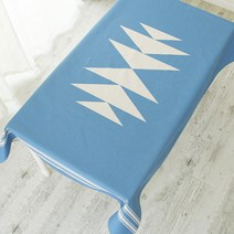 마켓감성 고급린넨 기하학 디자인 테이블보, 타입9, 100 x 140 cm