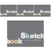 비팬시 초등 고학년 2000 스케치북 T 그레이 4p, 34.5 x 24.5 cm, 21매