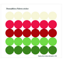도나앤데코 파레트 컬러 스티커, 크리스마스, 300개