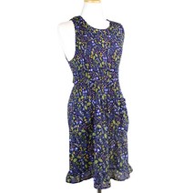 해피툴 라라플라워 주름 앞치마, 다크네이비, 1개