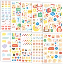 리훈 오늘곰부 리무버블 스티커 10종 세트, 혼합색상, 1세트