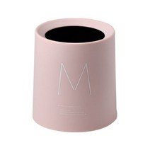 이중 원구 M 테이블 미니 휴지통, 핑크, 1개