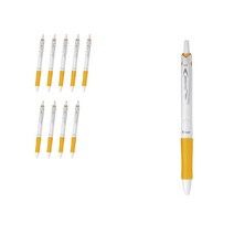 파이롯트 아크로볼150 유성볼펜 0.7mm BAB-15F, 화이트오렌지 + 블랙심, 10개