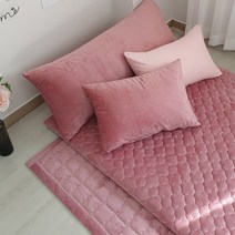 이룸앤 윈터히트 극세사 누빔 요커버, 코랄핑크