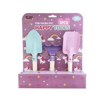 해피툴즈 키즈가든 모종삽 + 샤보 + 레이크 모래놀이, 유니콘