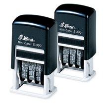 샤이니 S-300 날짜 스탬프 일부인 무지 잉크없는 패드 케이스랜덤, 랜덤발송