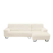 리빙모어 사계절 나노 카우치 소파커버 우, 크림