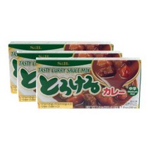 에스비 토로케로 카레 중간맛, 200g, 3개