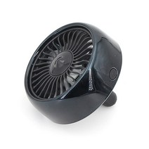 미모아 차량용 LED 무드등 겸 3단 조절 서큘레이터 블랙, BZF30/BZ30
