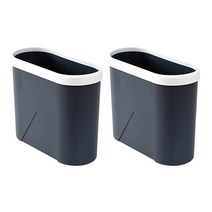 블럭마트 주방 욕실 틈새 휴지통, 차콜, 2개