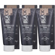 그레이스데이 블랙 파우더 차콜 모공케어 페이셜 폼, 180ml, 3개
