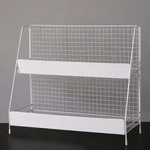 앤티스 빈티지무드 수납 보관함 대형 2단, 화이트