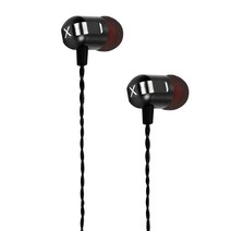 컴플라이 인이어 3버튼 이어폰, EARPHONE-X, 메탈블랙
