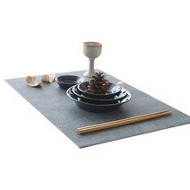 오베르또 방수 가죽 식탁매트, 인디고블루, 30 x 43 cm