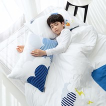 마이하우스 알러지케어 키즈 사계절 이불커버 + 베개커버 + 솜 + 패드 세트, 플라잉