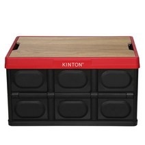 킨톤 트렁크정리함 캠핑 테이블 + 상판 테이블 오크 MOI9, 레드, 1세트