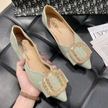 TCR 나비드 왕버클 플랫슈즈