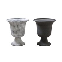 인테리어소품 러버플랜터03 FRP화분 2p, BLACK WASH, CONCRETE