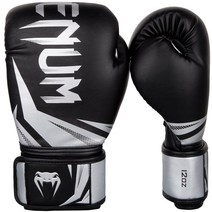 베넘 챌린저 권투 킥복싱 무에타이 MMA 글러브 양쪽세트 3.0, 블랙 + 실버