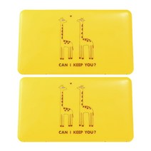 다다 휴대용 마스크 케이스 기린커플, 2개