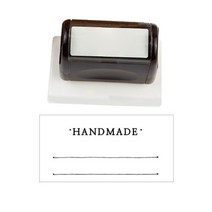 디자인아지트 핸드메이드 스템프 2, 브라운(바디), 검정