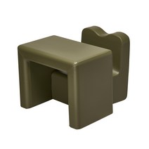 이쯔 포포 유아 책상 + 쇼파, 카키