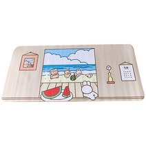 한솔 라별 누눅 pvc 큐티 방수 테이블 장패드, 1개, HS03