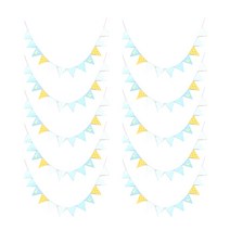 블럭마트 돌잔치용품 삼각플래그 가랜드 10p, TYPE2