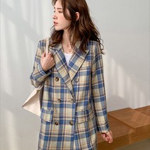 루나걸 여성용 메르시 체크 자켓