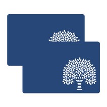 끌레랑 트리1 테이블매트 2p, 네이비, 45 x 30 cm