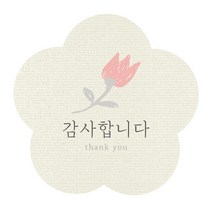 인디케이 꽃 감사 라벨, 혼합색상, 100개