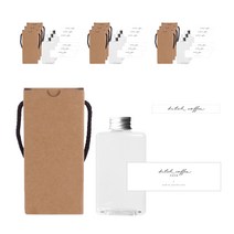 통통납작 공병 500ml + 알루미늄캡 실버 + 전용박스 통통 500-1C + 로망스더치커피 스티커 + 봉인스티커, 10세트