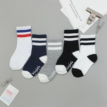 비단길 아동용 D파피용 골지 양말 5켤레