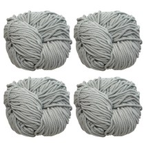 프리미엄 마크라메 실 120합 475g x 4p, 03그레이, 80m