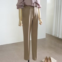 여성용 히든 밴딩 슬림 일자핏 슬랙스