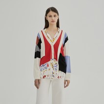 베이직하우스앤 여성용 컬러블럭 가디건 HUCD721A