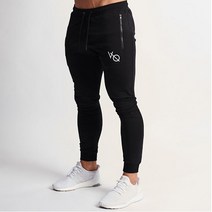 뱅퀴시 남성용 짐웨어 머슬핏 지퍼 조거팬츠