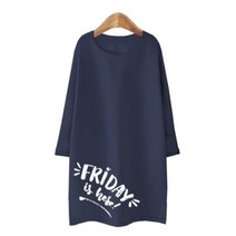 블론디 여성용 프라이데이 특양면 7부 티셔츠