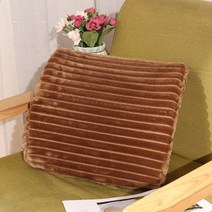 벨벳 메모리폼 등쿠션, 브라운