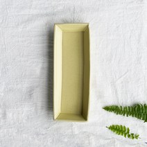 사푼 도자기 나란히 접시, 연노랑