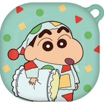 짱구 빅 갤럭시버즈라이브/버즈프로 / 버즈2 하드 젤리 케이스, 빅 파자마 짱구