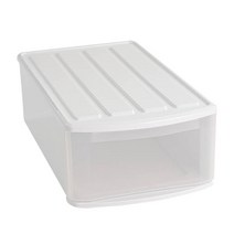 아이리스 1단 투명 플라스틱 서랍장 EM, 혼합색상, 1개