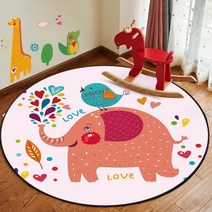 라별 누눅 원형 카페트