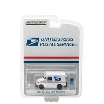 그린라이트 64스케일 우편배달 서비스 시리즈 USPS LLV 다이캐스트, 흰색