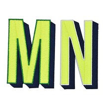 패션포인트 자수 와펜 알파벳입체 세트 대, M, N, 1세트