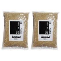 느나 퓨어 어항샌드 2~2.5mm 2.5kg, 옐로이시, 2개