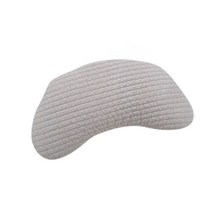 편백아트 3D 매쉬 순면 반달 편백베개 + 프리미엄 미니 큐브칩 세트, 베이지