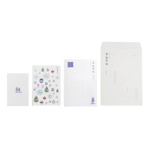 널담 널 담은 책 그리고 겨울 편지집 + 봉투 세트, 혼합색상, 1세트