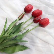 조화 망고튤립 꽃다발 B14, 빨강