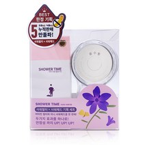 샤워타임 비타민 샤워기필터 아로마 라벤더향 + 정수 미니 샤워헤드 기획 세트, 1세트